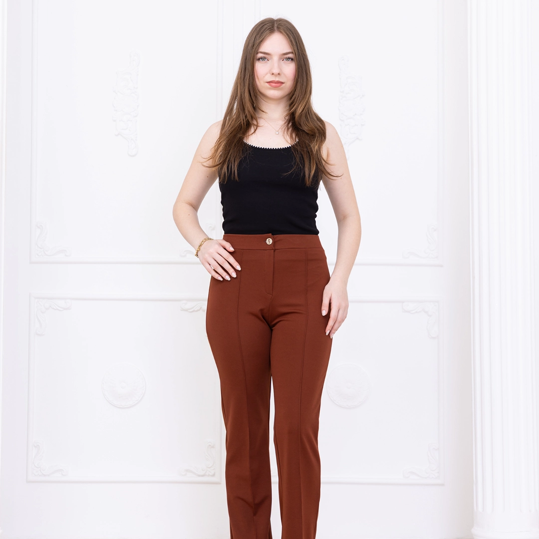 Zara Krep Fit Pantolon - Görsel 13