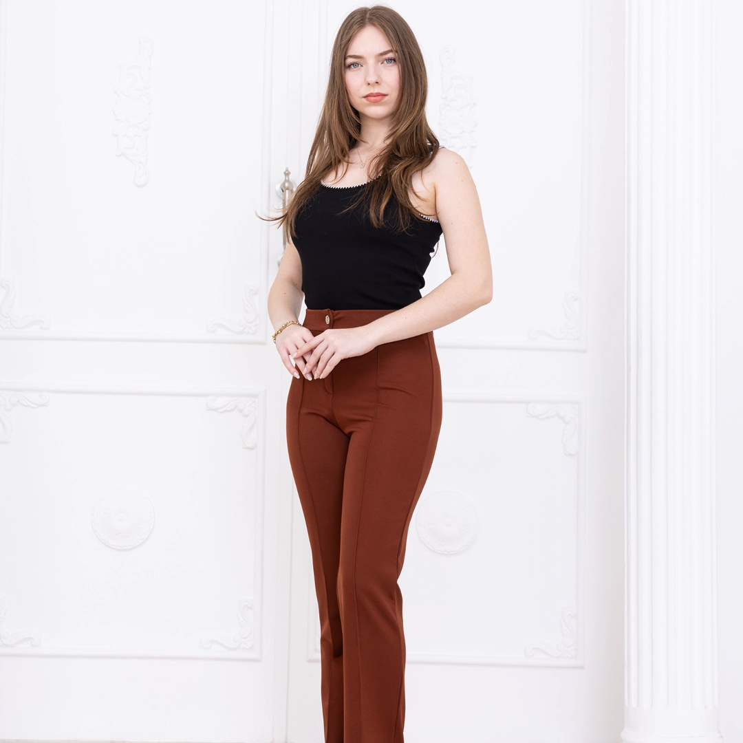 Zara Krep Fit Pantolon - Görsel 7