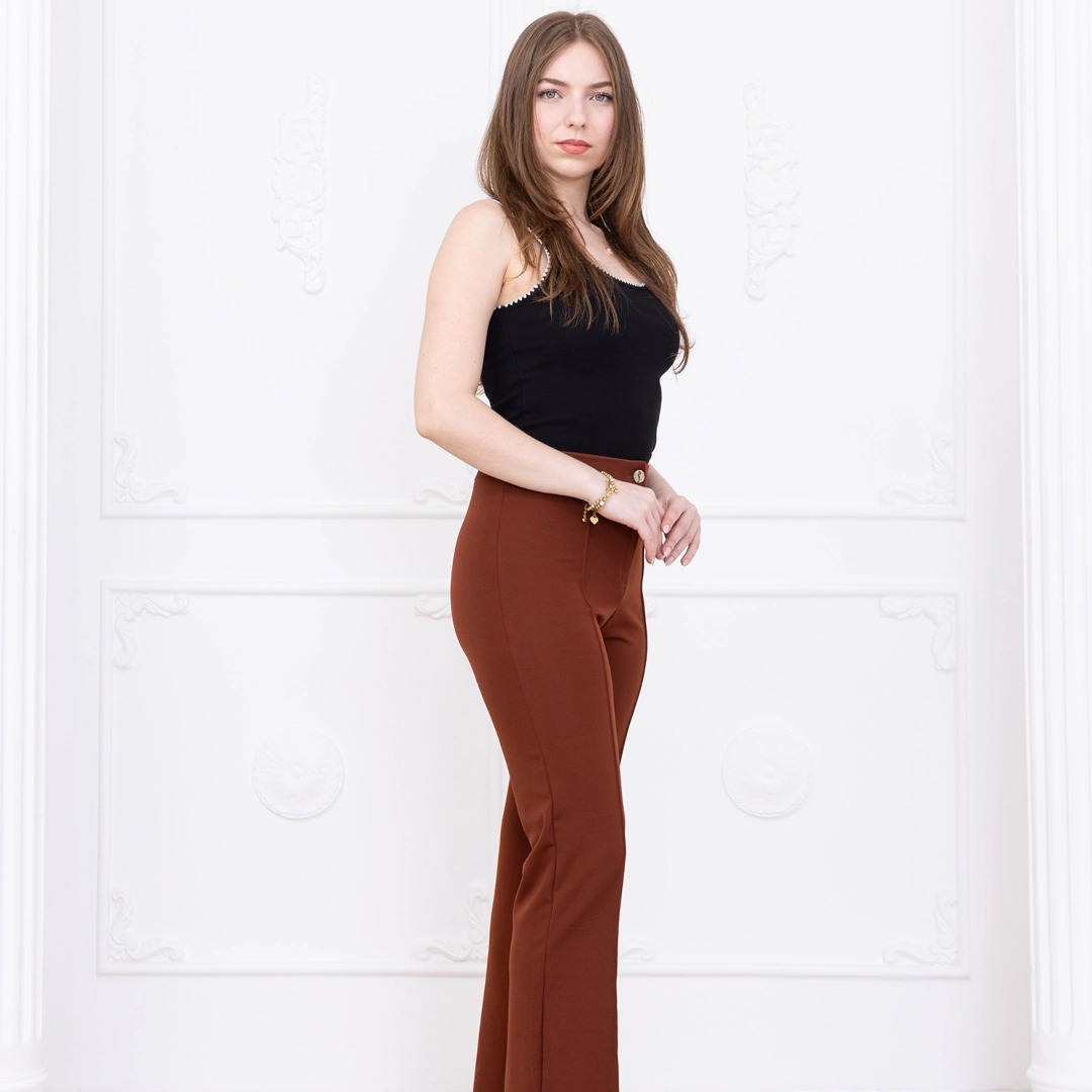 Zara Krep Fit Pantolon - Görsel 6