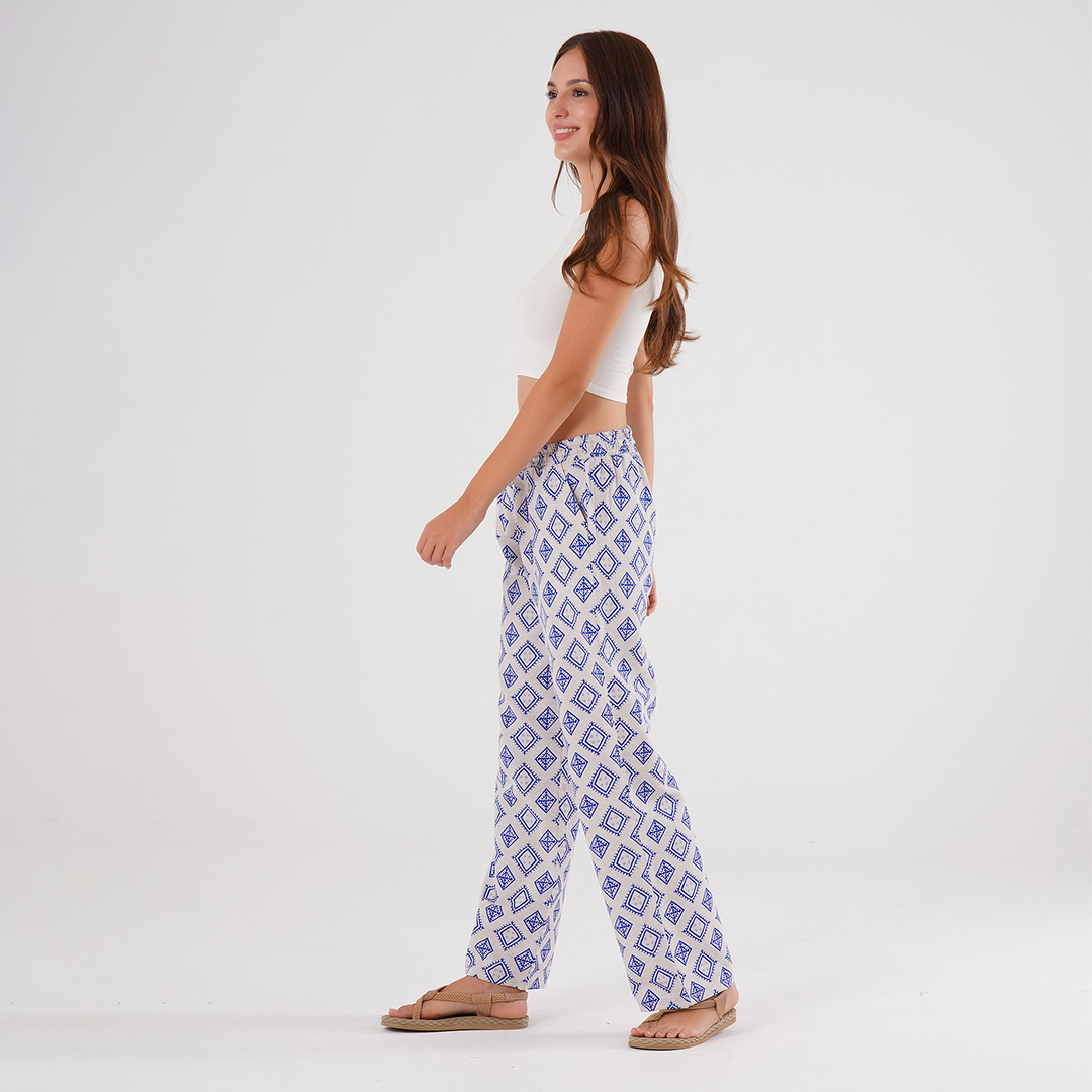 Rahat Keten Yazlık Sahil Pantolon - Görsel 3