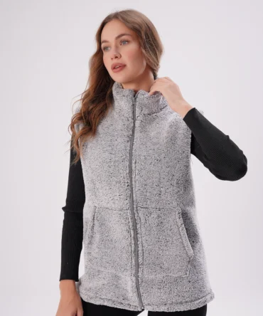 Peluş Wellsoft Kumaş Kadın Yelek Yeni Sezon