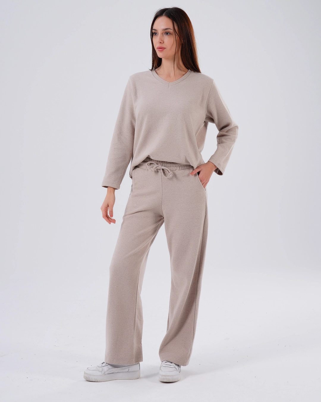 Yeni Sezon Kadın Selanik Kumaş Eşofman Altı